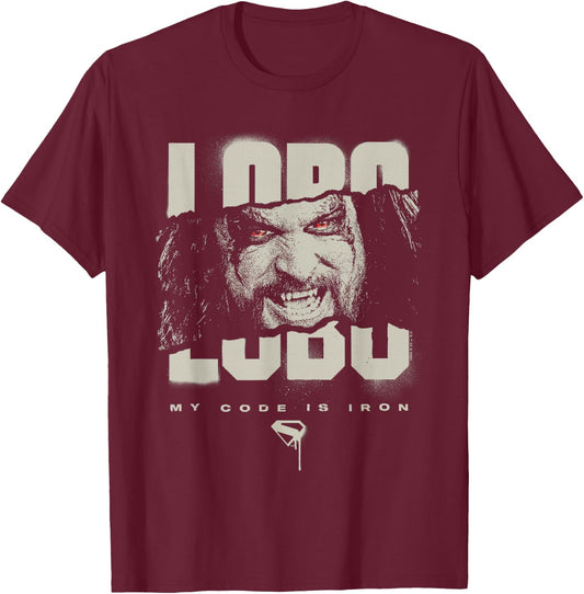 Supergirl 2026 Lobo Code is Iron T-Shirt - T-Shirt | Maroon