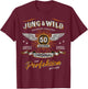 50 Years Young & Wild Matured to Perfection 50th Birthday , black T-Shirt - T-Shirt | Maroon
