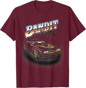 Vintage Bandit 1977 Classic Art Cars Outfits Snowman T-Shirt - T-Shirt | Maroon