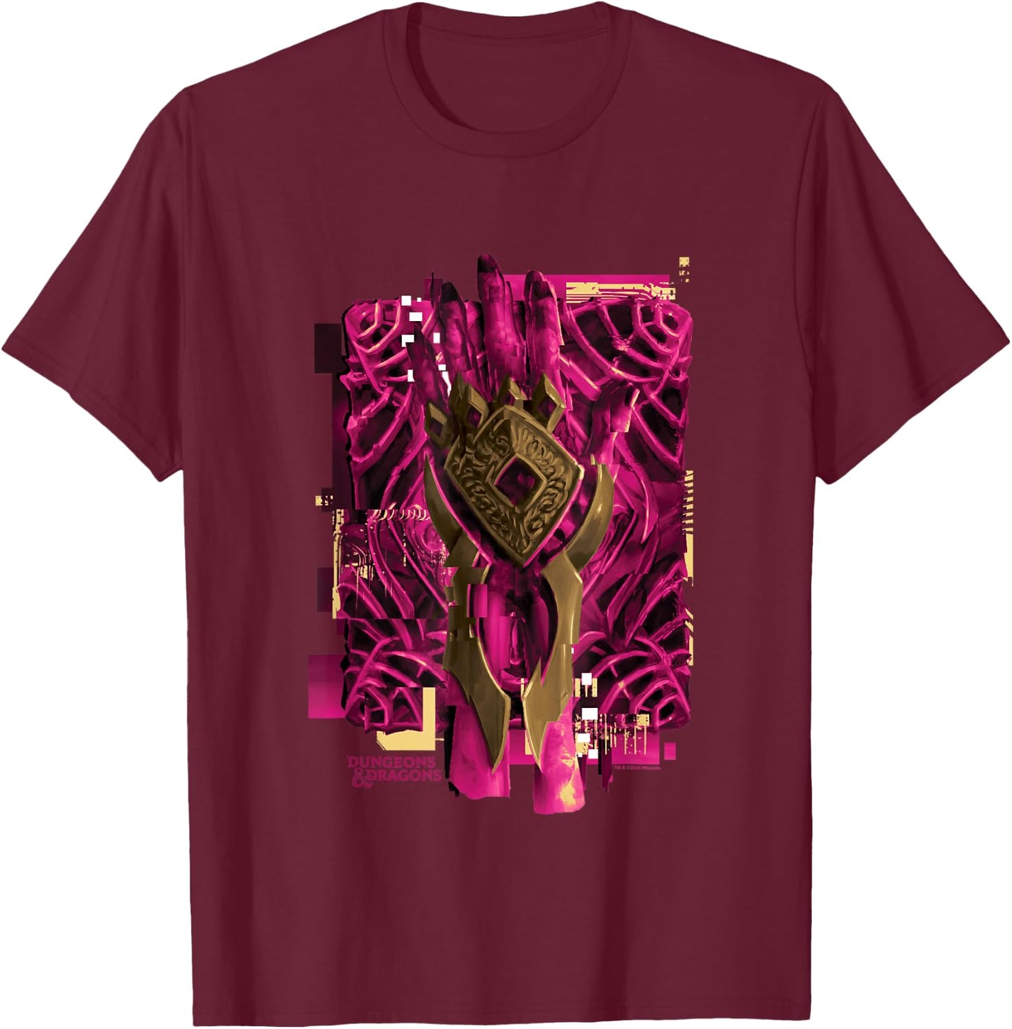 Dungeons & Dragons Hand Armor Vecna Vintage T-Shirt - T-Shirt | Maroon