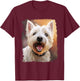 Westie Dog West Highland White Terrier T-Shirt - T-Shirt | Maroon