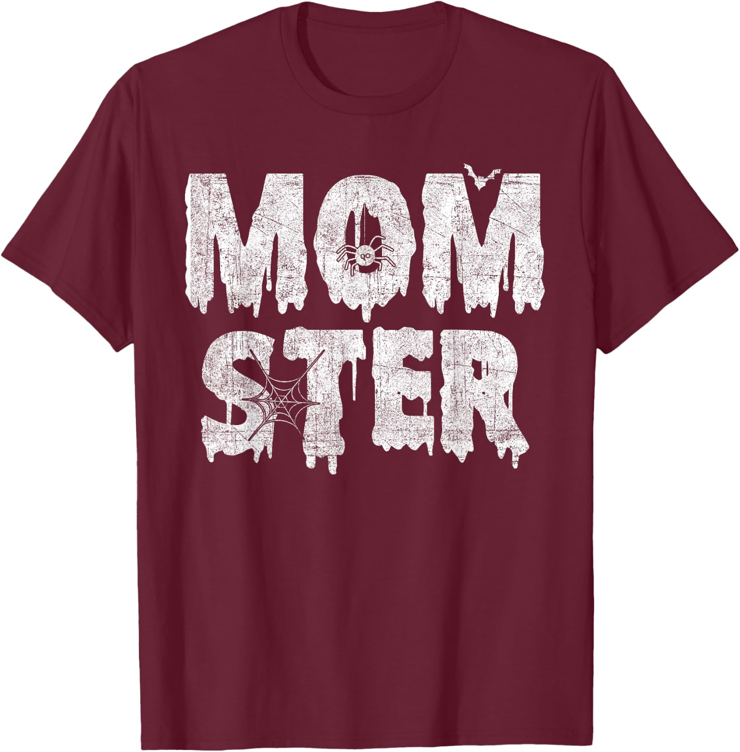 Funny Momster Dadcula Halloween Mom Dad Matching Costume T-Shirt - T-Shirt | Maroon