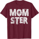 Funny Momster Dadcula Halloween Mom Dad Matching Costume T-Shirt - T-Shirt | Maroon