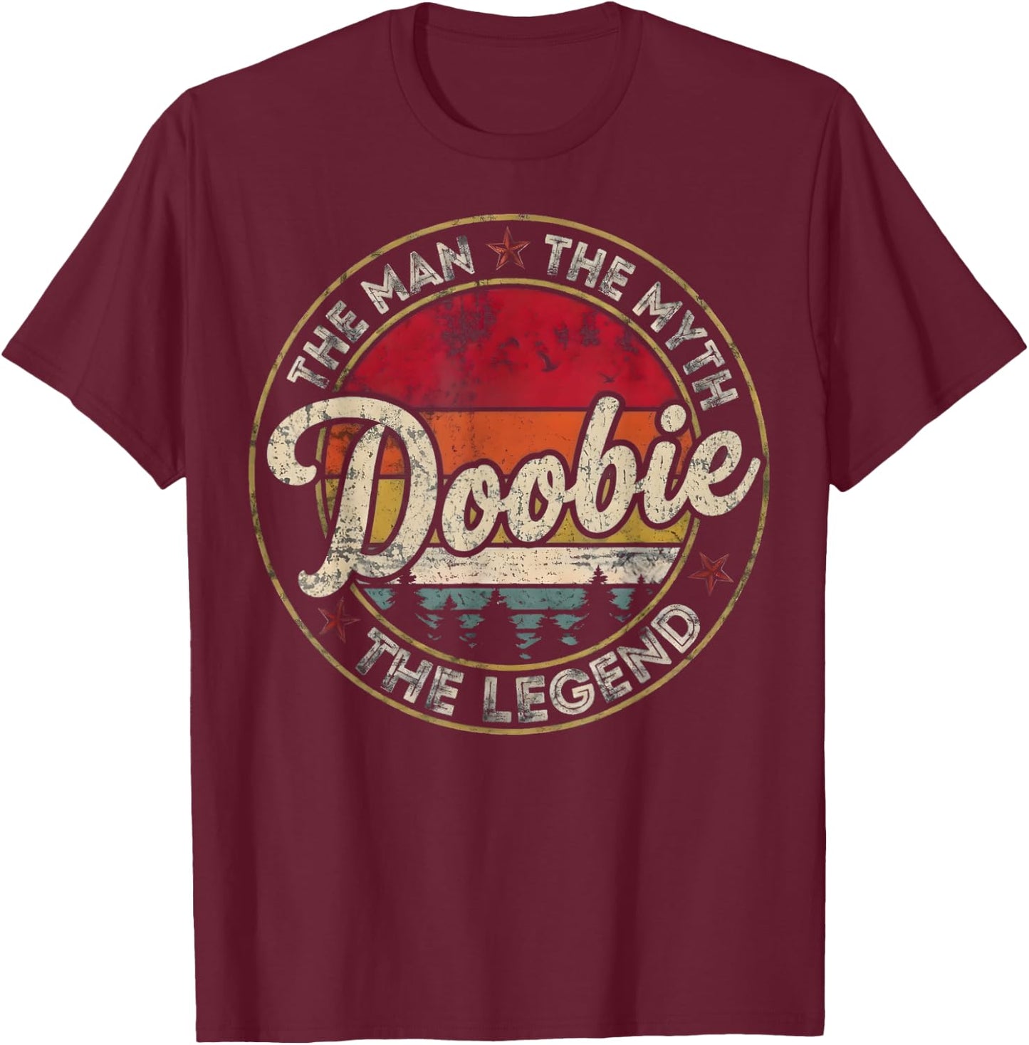 Vintage Doobie Name Retro Classic Gifts Women Kid T-Shirt - T-Shirt | Maroon