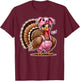 Thanksgiving Turkey Disguised As Pig Funny Farm Animal Humor T-Shirt - T-Shirt | Maroon