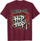 Raised On Old School Hip Hop T-Shirt - T-Shirt | Maroon