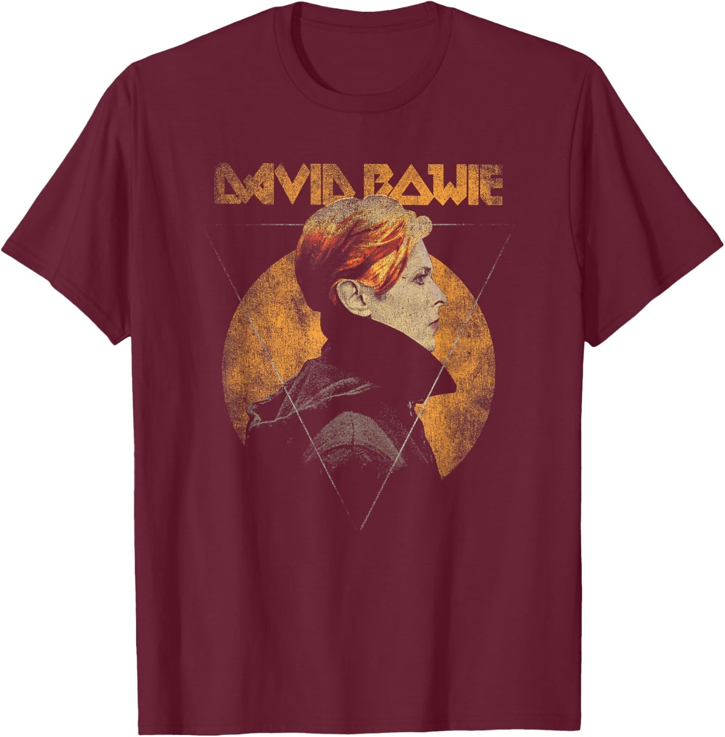 David Bowie - Triangle , black T-Shirt - T-Shirt | Maroon