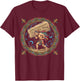 Aztec Calendar Mayan Indigenous Mexican Aztec Jaguar T-Shirt - T-Shirt | Maroon