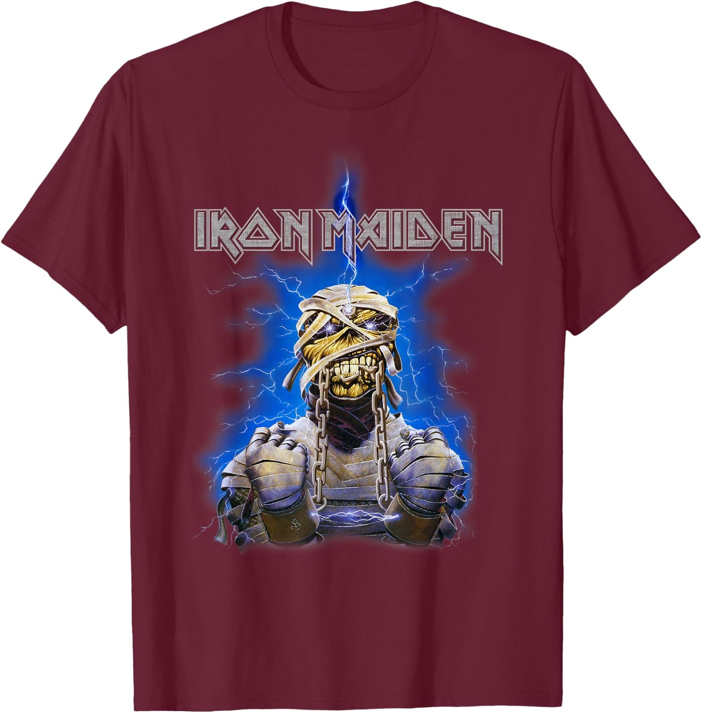 Iron Maiden - Powerslave Mummy Small T-Shirt - T-Shirt | Maroon