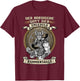 The Nordic God Impatience Hammersbald Viking Black S T-Shirt - T-Shirt | Maroon