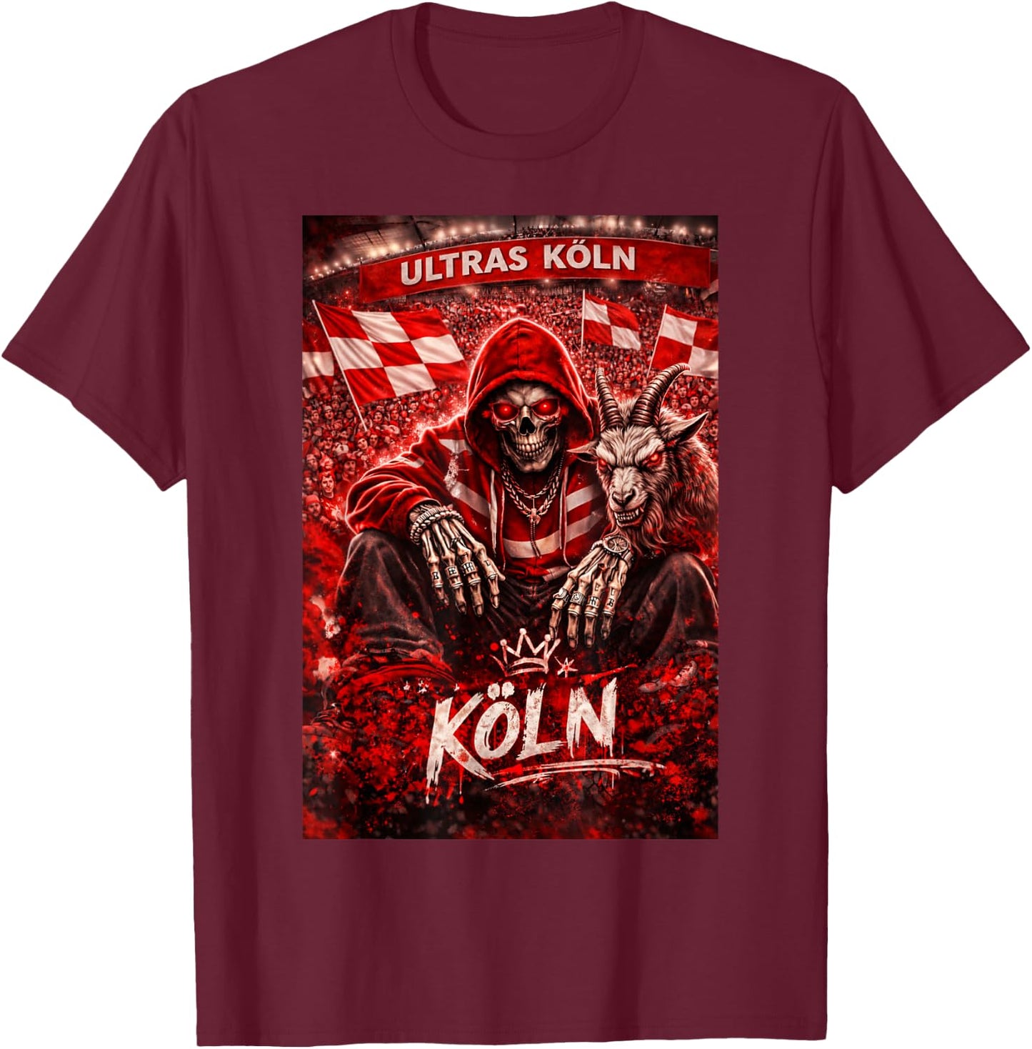 Köln Kölner Ultras Tradition Herren Südkurve Kölle T-Shirt - T-Shirt | Maroon