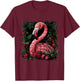 Strawberry Flamingo Bird Strawberries Pink Flamingo Bird T-Shirt - T-Shirt | Maroon