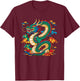 Traditional Chinese Dragon Symbol Of Power and Strength T-Shirt - T-Shirt | Maroon