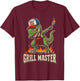 Funny Dinosaur BBQ Grilling Dad Father's Day Summer Cookout T-Shirt - T-Shirt | Maroon