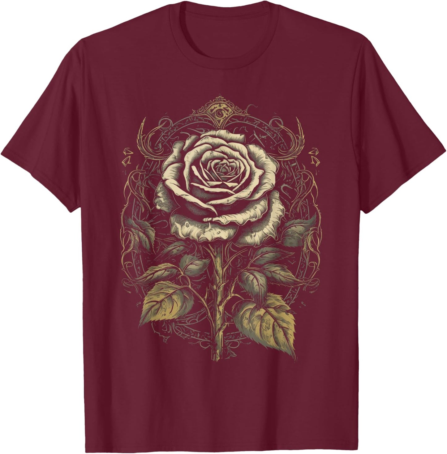 Gothic Aesthetic Rosen Hexen Witchcraft Dark Art T-Shirt - T-Shirt | Maroon