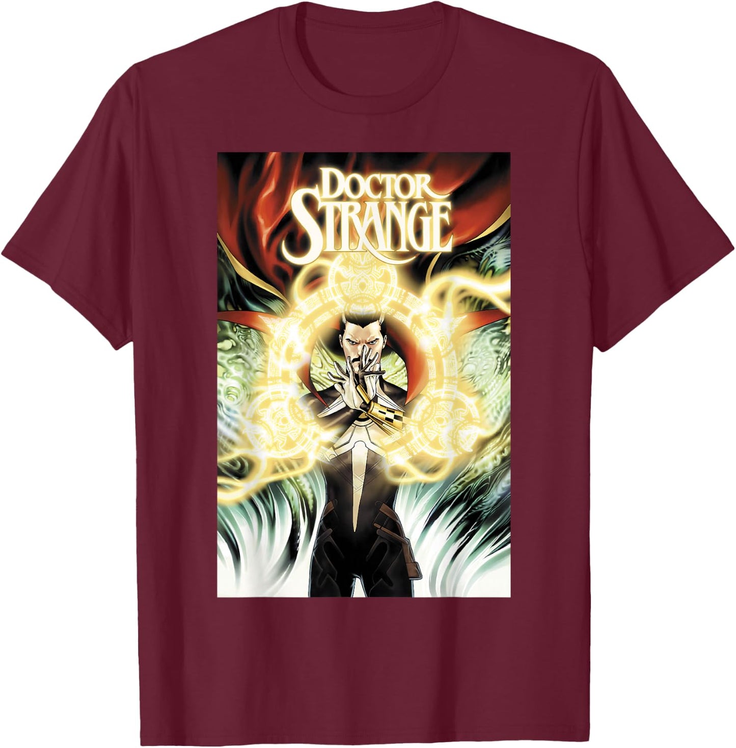 Marvel Doctor Strange Comic Cover T-Shirt - T-Shirt | Maroon