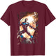 Batman Nightwing Against Owls T-Shirt - T-Shirt | Maroon