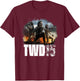 The Walking Dead Group Action Pose T-Shirt - T-Shirt | Maroon