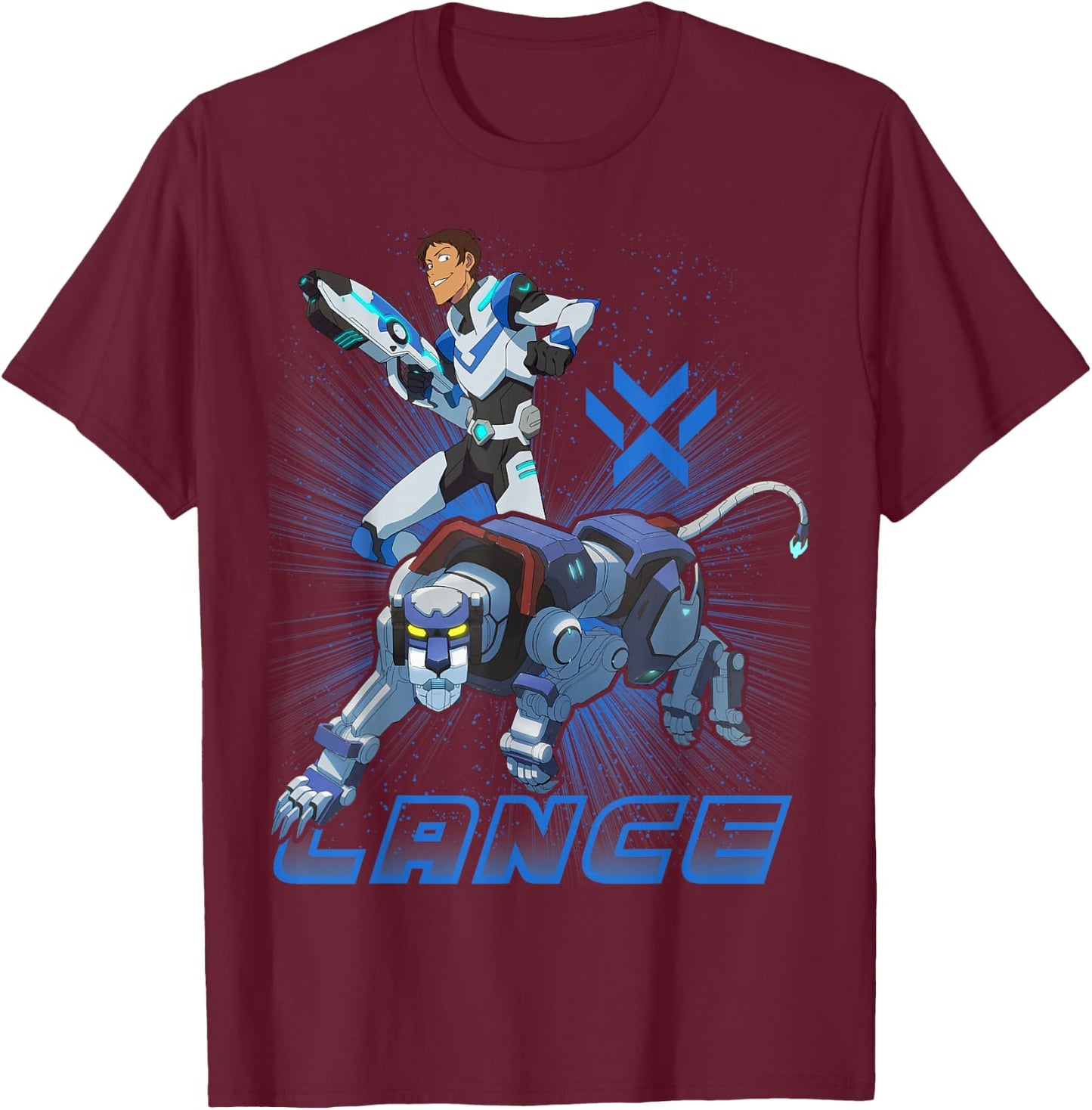 Voltron: Legendary Defender Paladin Lance T-Shirt - T-Shirt | Maroon