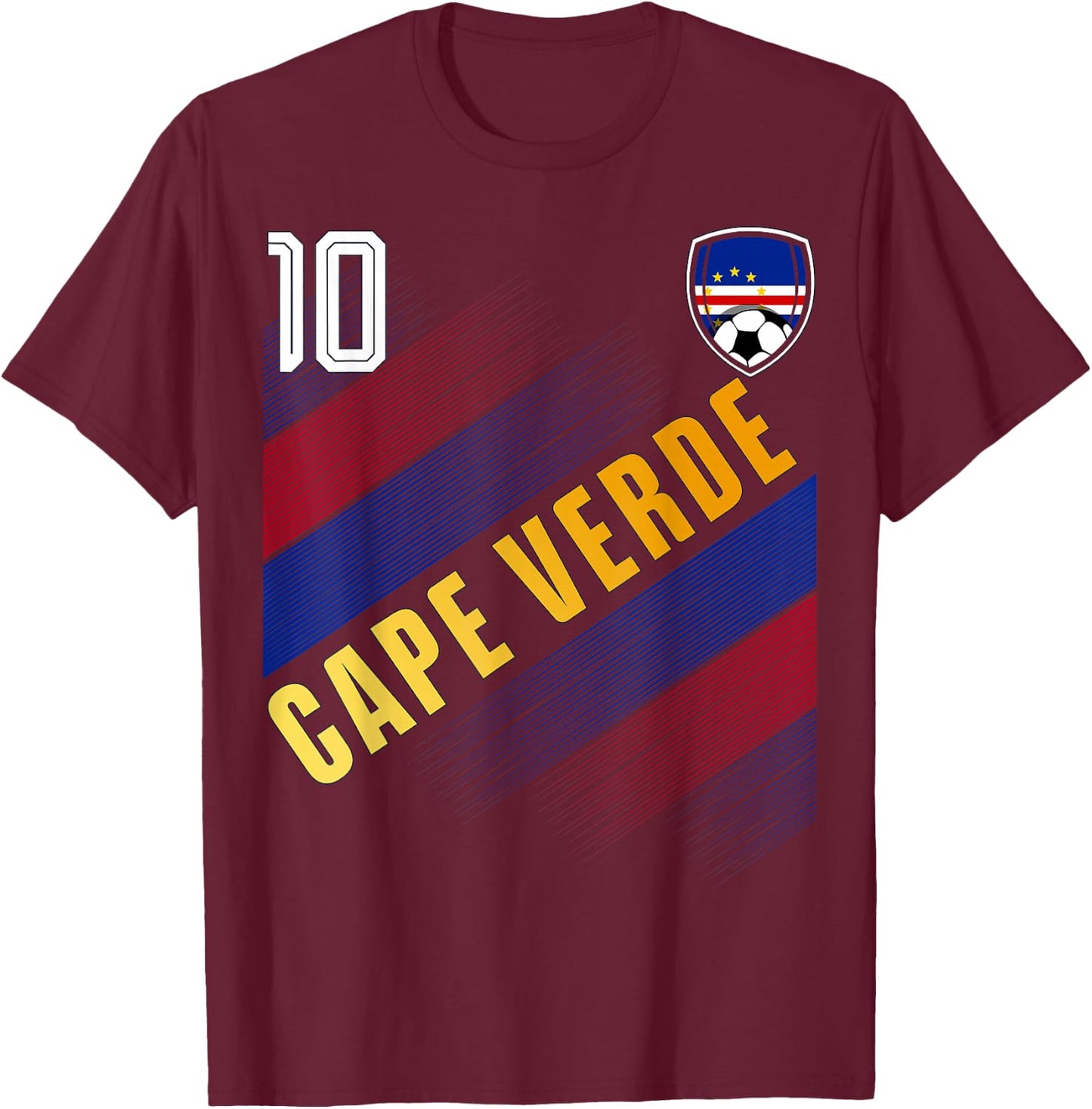 Cape Verde Flag Cape Verdean Pride Lovers T-Shirt - T-Shirt | Maroon