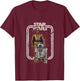 Children's Star Wars R2 D2 And C3PO Vintage , white, 2 T-Shirt - T-Shirt | Maroon