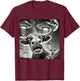 Texas Funny Cow Alien Weird Texas Cow selfie with UFOs T-Shirt - T-Shirt | Maroon