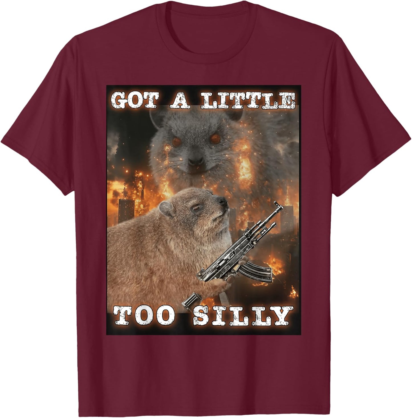 Funny Meme T-Shirt - T-Shirt | Maroon
