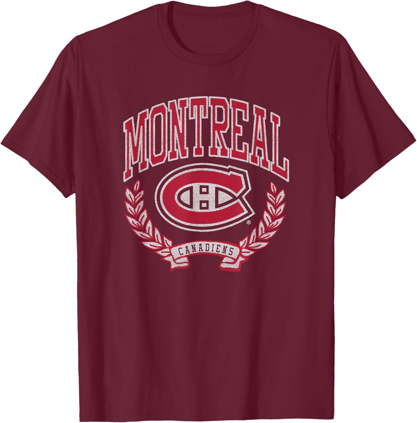 Montreal Canadiens Vintage Victory Royal Officially Licensed T-Shirt - T-Shirt | Maroon