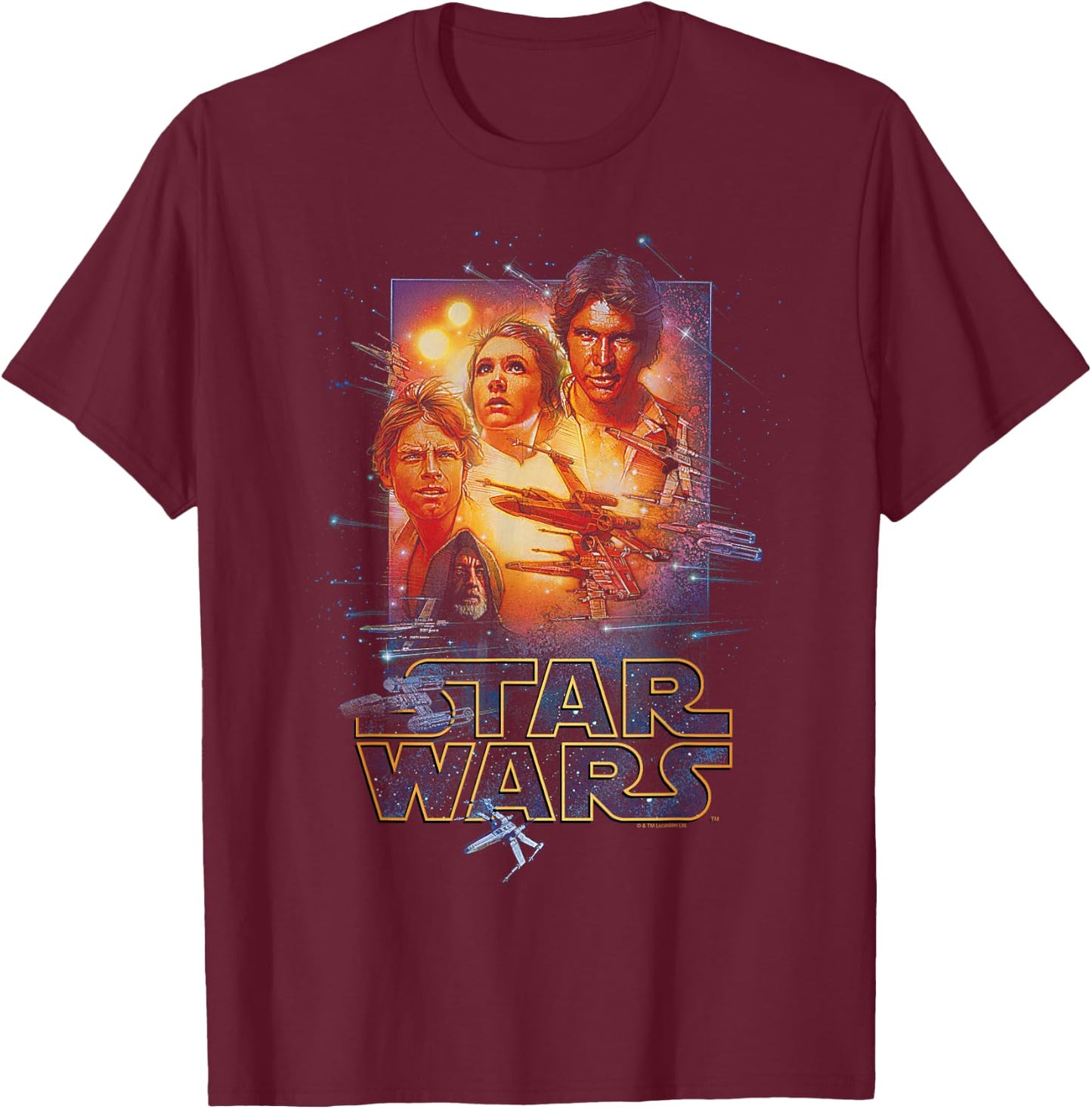 Star Wars - Rebels Poster T-Shirt - T-Shirt | Maroon