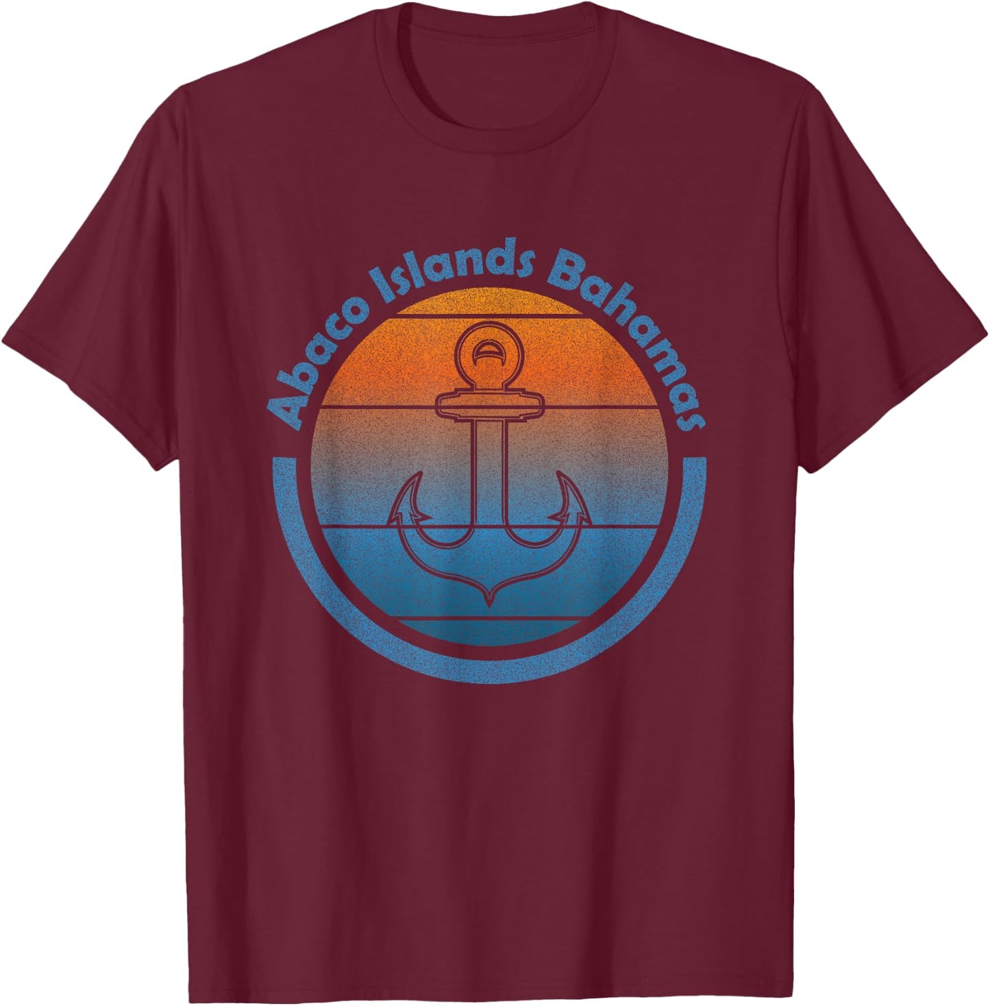 Bahama Vibes - Bahamian Sailing Anchor Abaco Islands Bahamas T-Shirt - T-Shirt | Maroon
