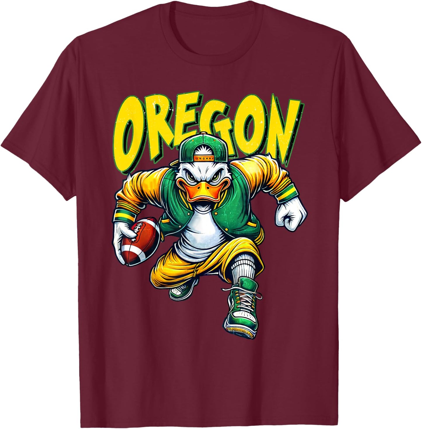 Classic Art Oregons Proud Name Personalized Apparel Sports T-Shirt - T-Shirt | Maroon