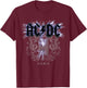 Offiziell AC/DC Plug Me In Artwork ACDC Rock T-Shirt - T-Shirt | Maroon