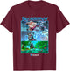 Magic: The Gathering Bloomburrow Panels , black T-Shirt - T-Shirt | Maroon