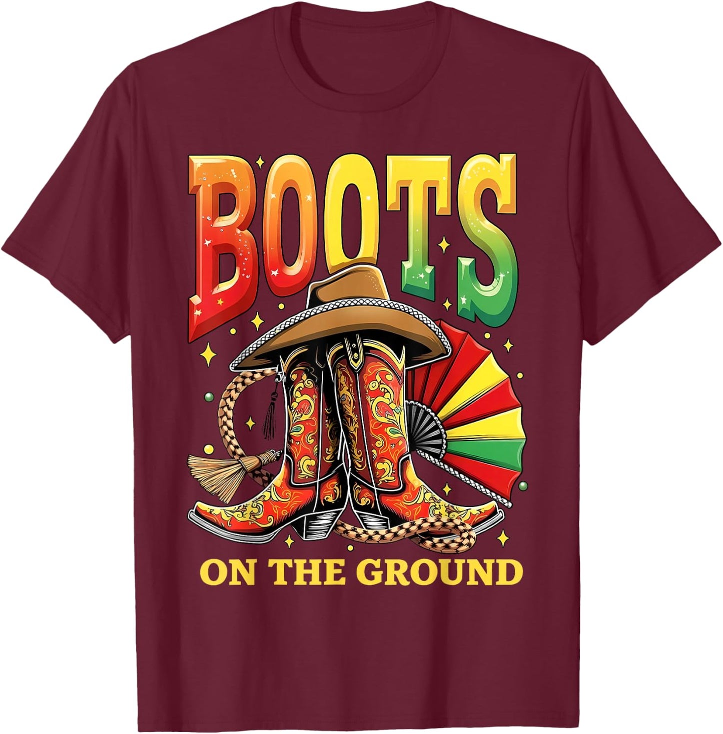 Boots on The Ground Juneteenth Cowgirl Pride Women T-Shirt - T-Shirt | Maroon