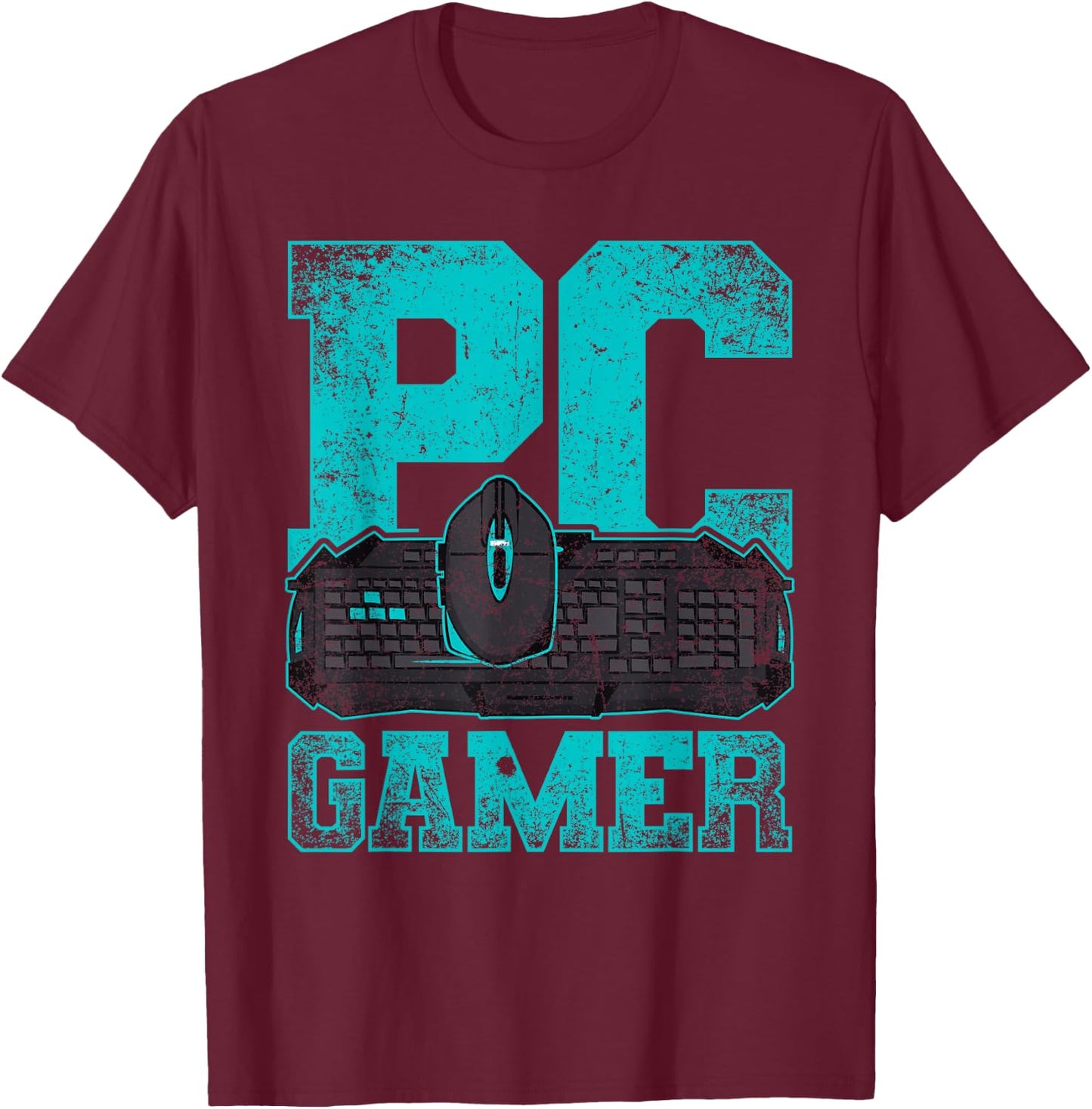 Gamer Sport Computer Games Player Gift PC Gaming T-Shirt - T-Shirt | Maroon
