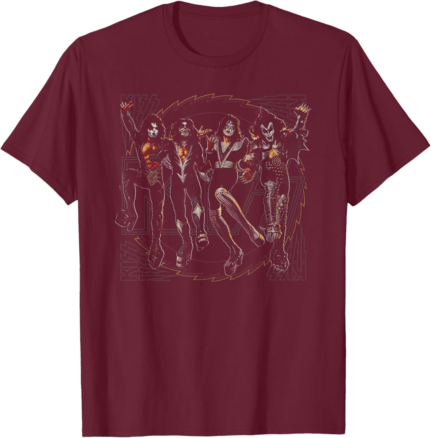 KISS - Destroyer Resurrected T-Shirt - T-Shirt | Maroon