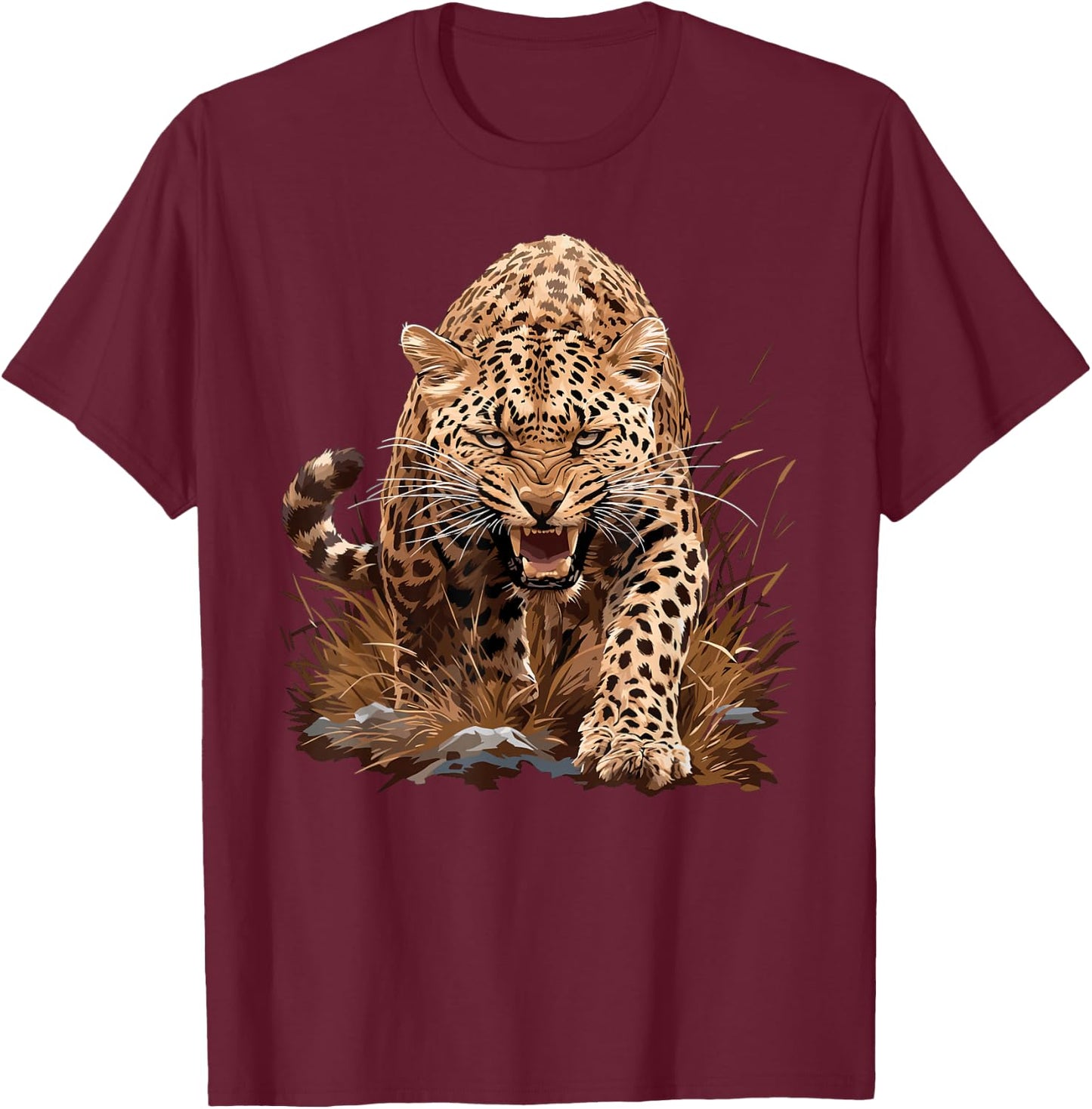Amur Leopards Lovers Amur Leopard T-Shirt - T-Shirt | Maroon