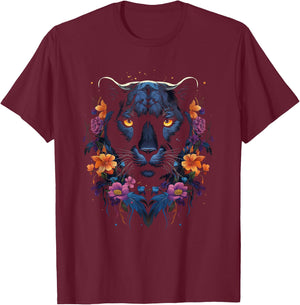 Panther with beautiful eyes black panthers T-Shirt - T-Shirt | Maroon