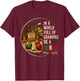 in A World Full of Grandpas Be A Nonno Father's Day Italian T-Shirt - T-Shirt | Maroon