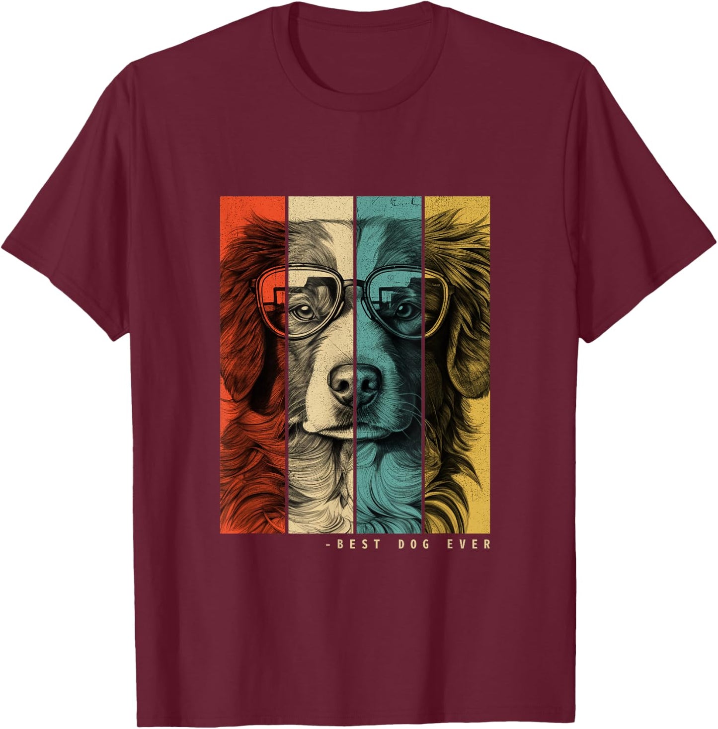 Vintage Nova Scotia Duck Tolling Retriever Toller Dog Mom T-Shirt - T-Shirt | Maroon