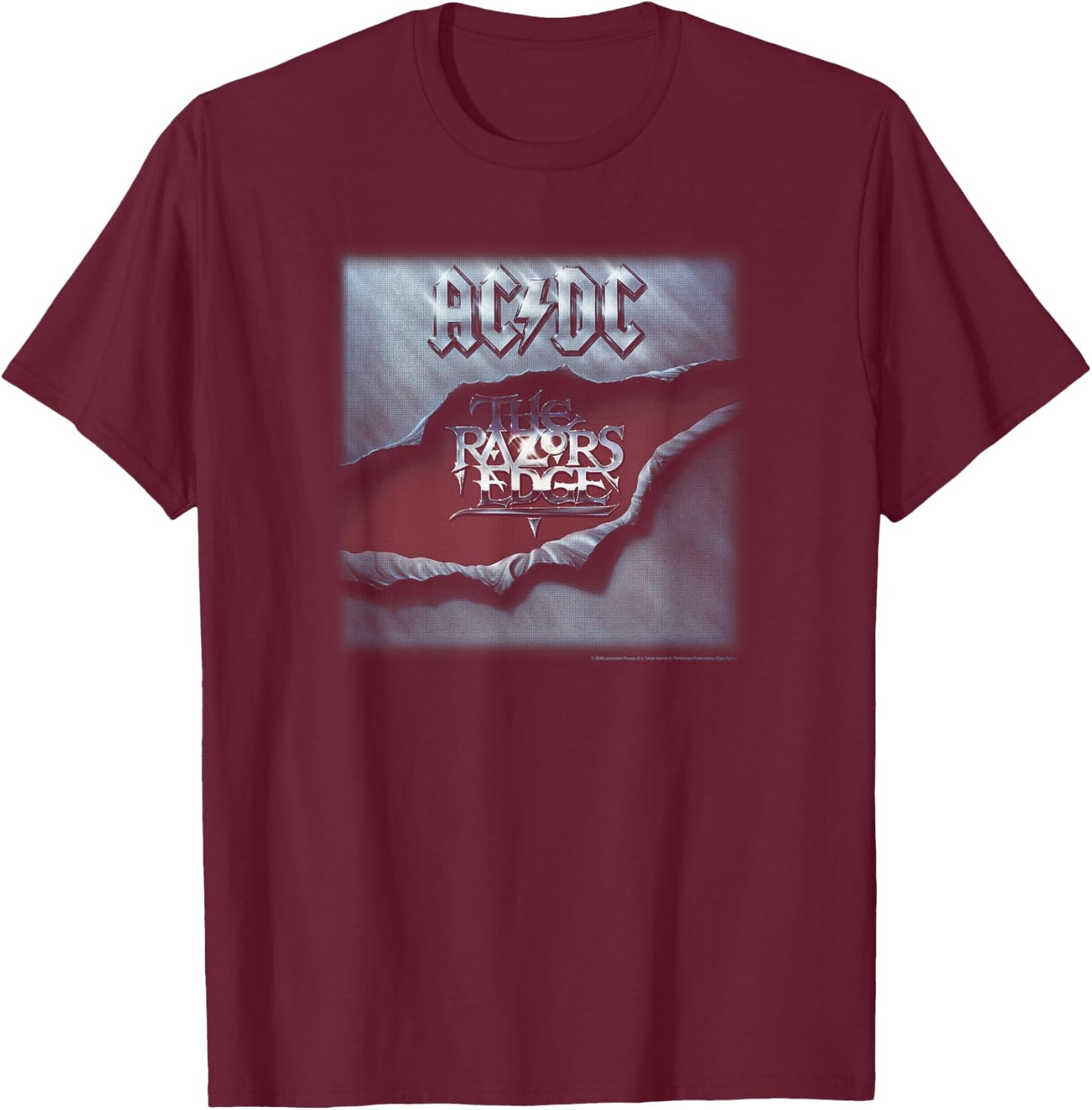 AC/DC - The Razor's Edge T-Shirt - T-Shirt | Maroon