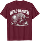 Pachycephalosaurus - Head Banger T-Shirt - T-Shirt | Maroon