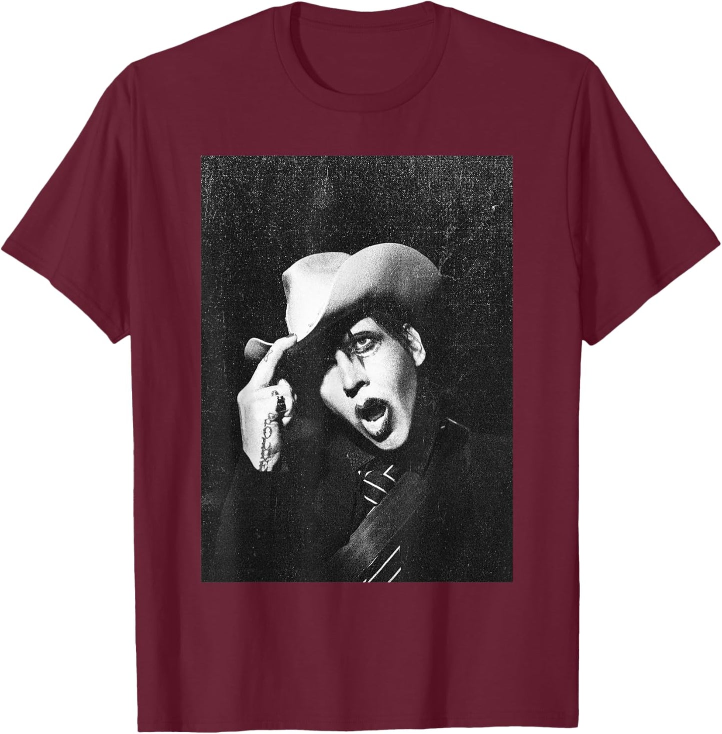 Marilyn Manson - Cowboy , black T-Shirt - T-Shirt | Maroon