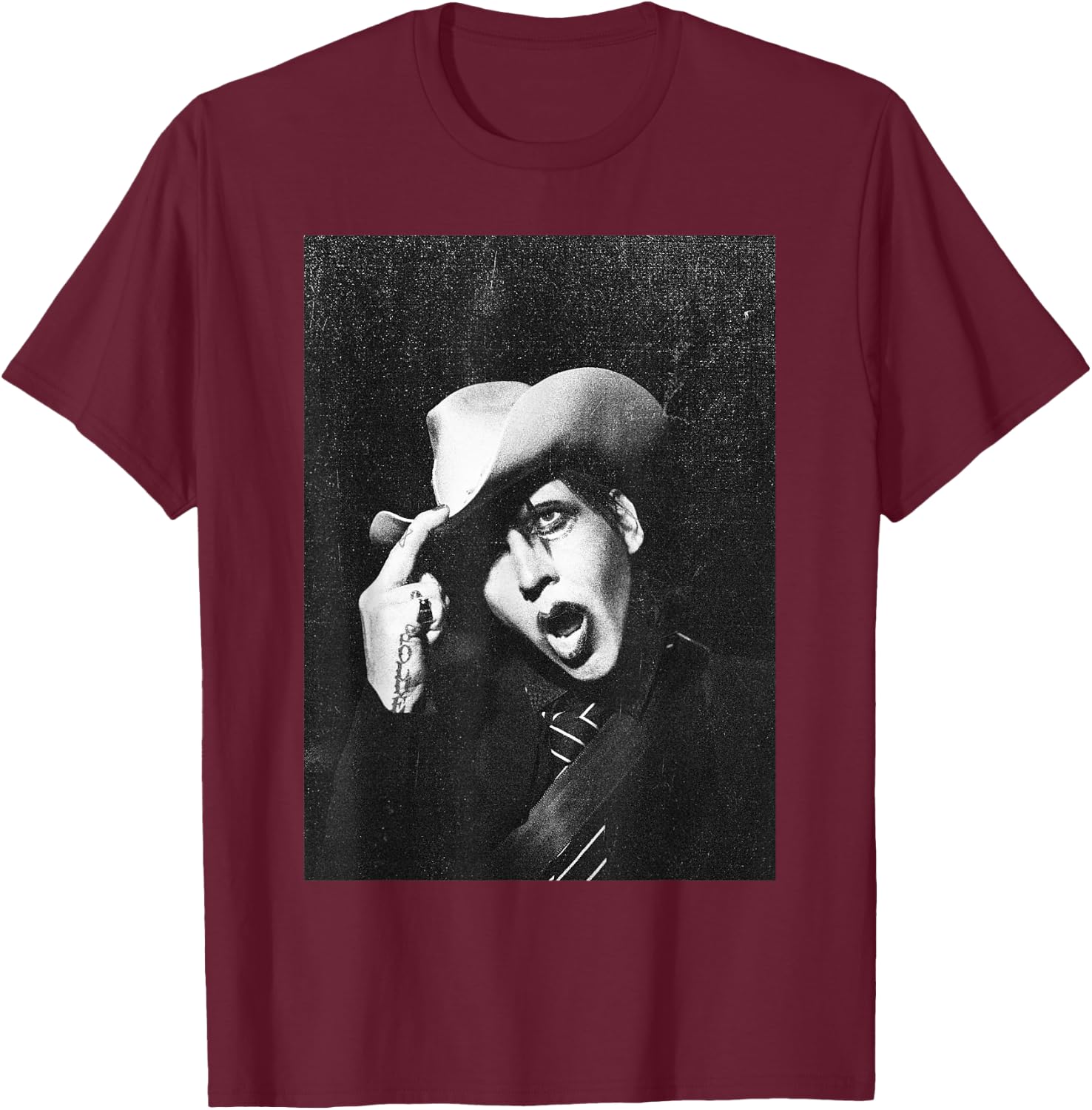 Marilyn Manson - Cowboy , black T-Shirt - T-Shirt | Maroon