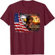 One Nation Under God 250 Years of Blessing Jesus 4th of July T-Shirt - T-Shirt | Maroon