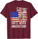 Funny Pitbull USA Shirt Pitbull Lover Gift Retro Pit T-Shirt - T-Shirt | Maroon