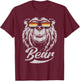 Gay Bear Community Bär mit Brille T-Shirt - T-Shirt | Maroon