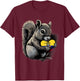 Ecuador Squirrel Heart Ecuadorian Roots Ecuadorian Flag T-Shirt - T-Shirt | Maroon