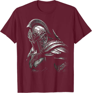 Spartan Patriotic Molon Labe Spartan Greek , Black, S T-Shirt - T-Shirt | Maroon