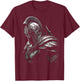 Spartan Patriotic Molon Labe Spartan Greek , Black, S T-Shirt - T-Shirt | Maroon